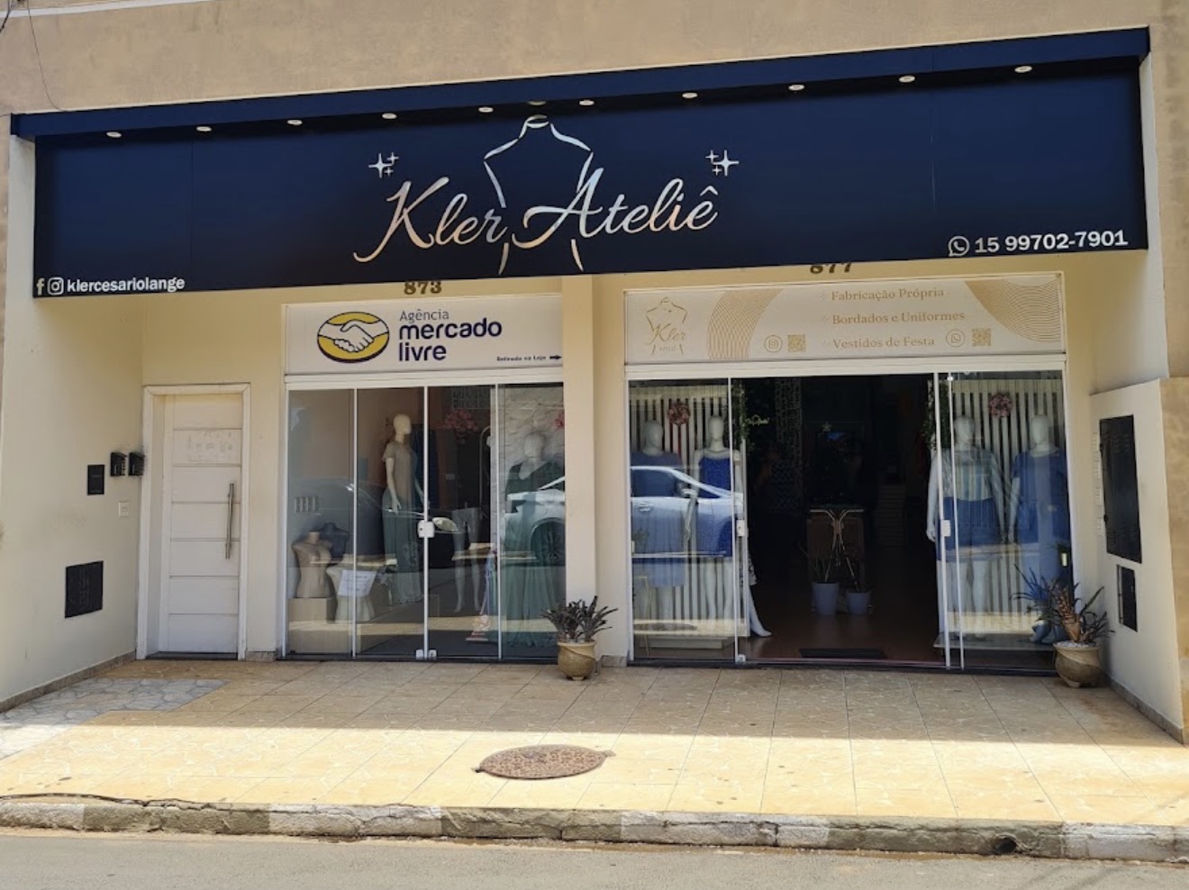 Fachada da Kler Ateliê em Cesário Lange